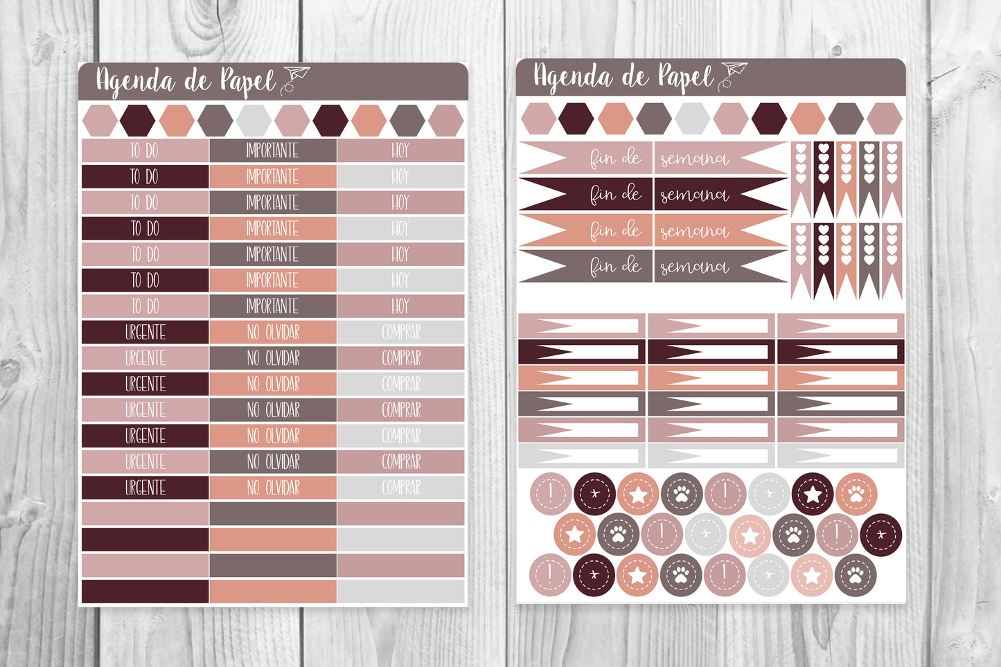 Beautiful Love Weekly Kit / Agenda Stickers
