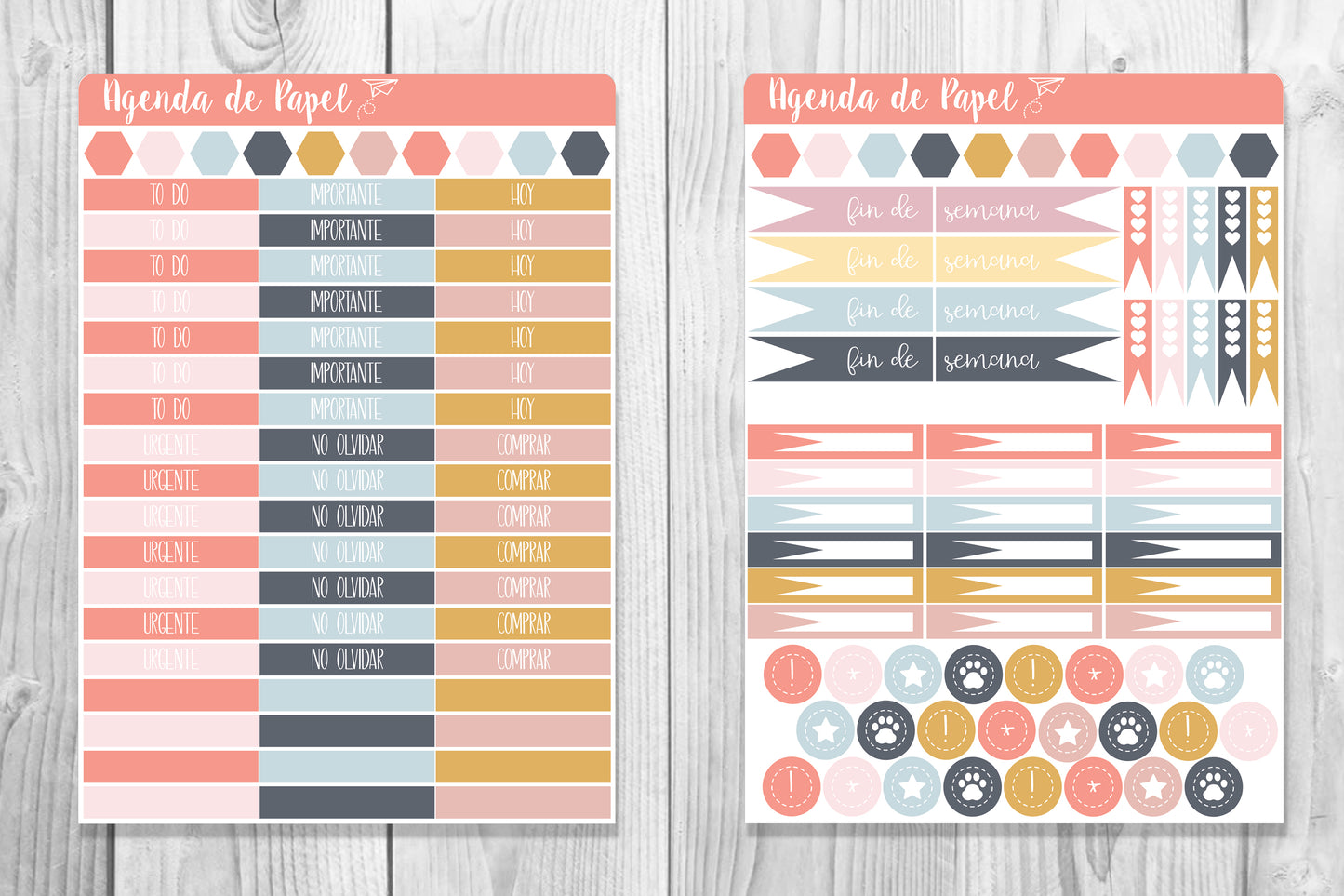Plan With Me Weekly Kit / Agenda Stickers | Paper Agenda