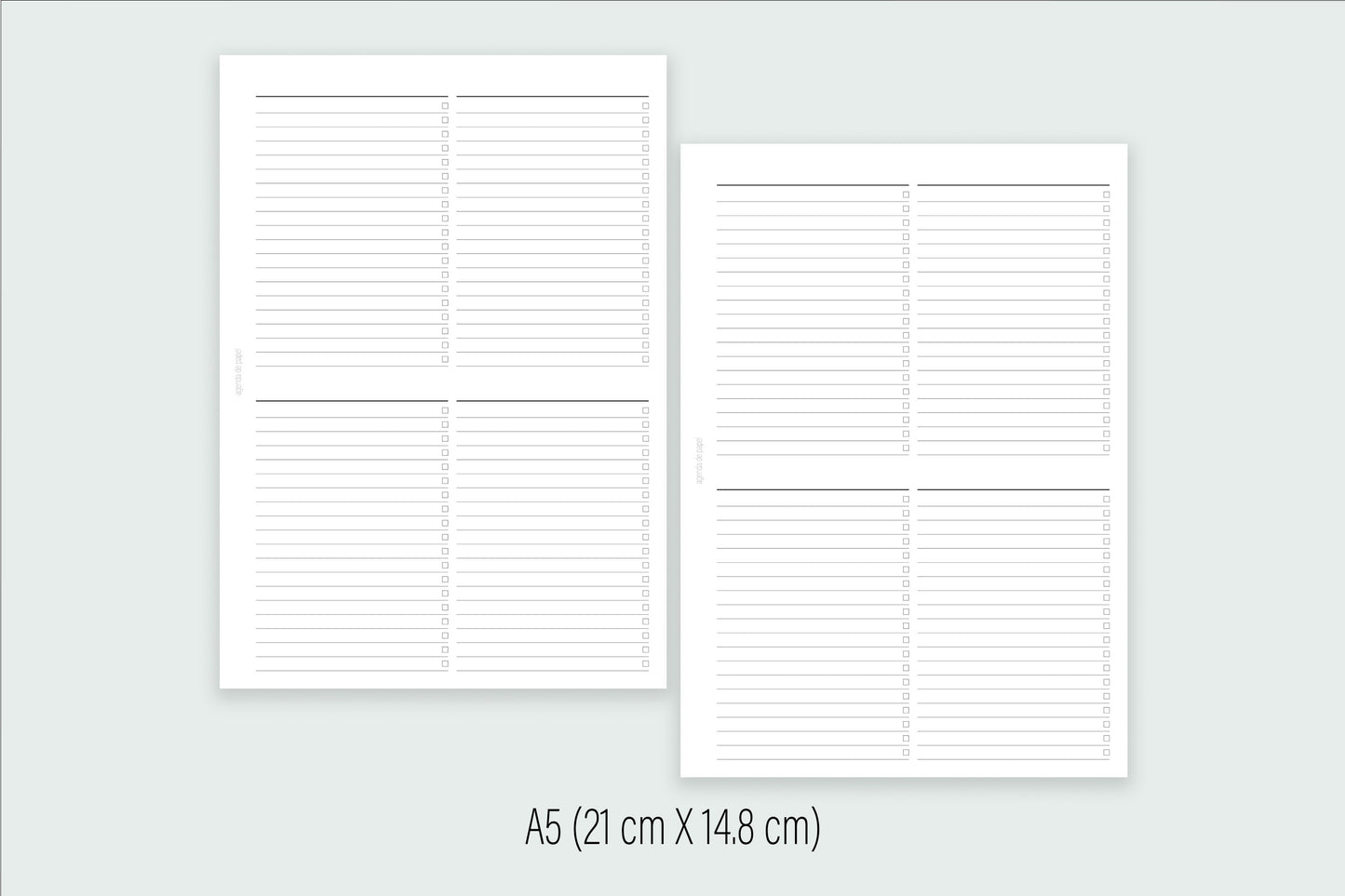 Routines Insert | Paper Agenda