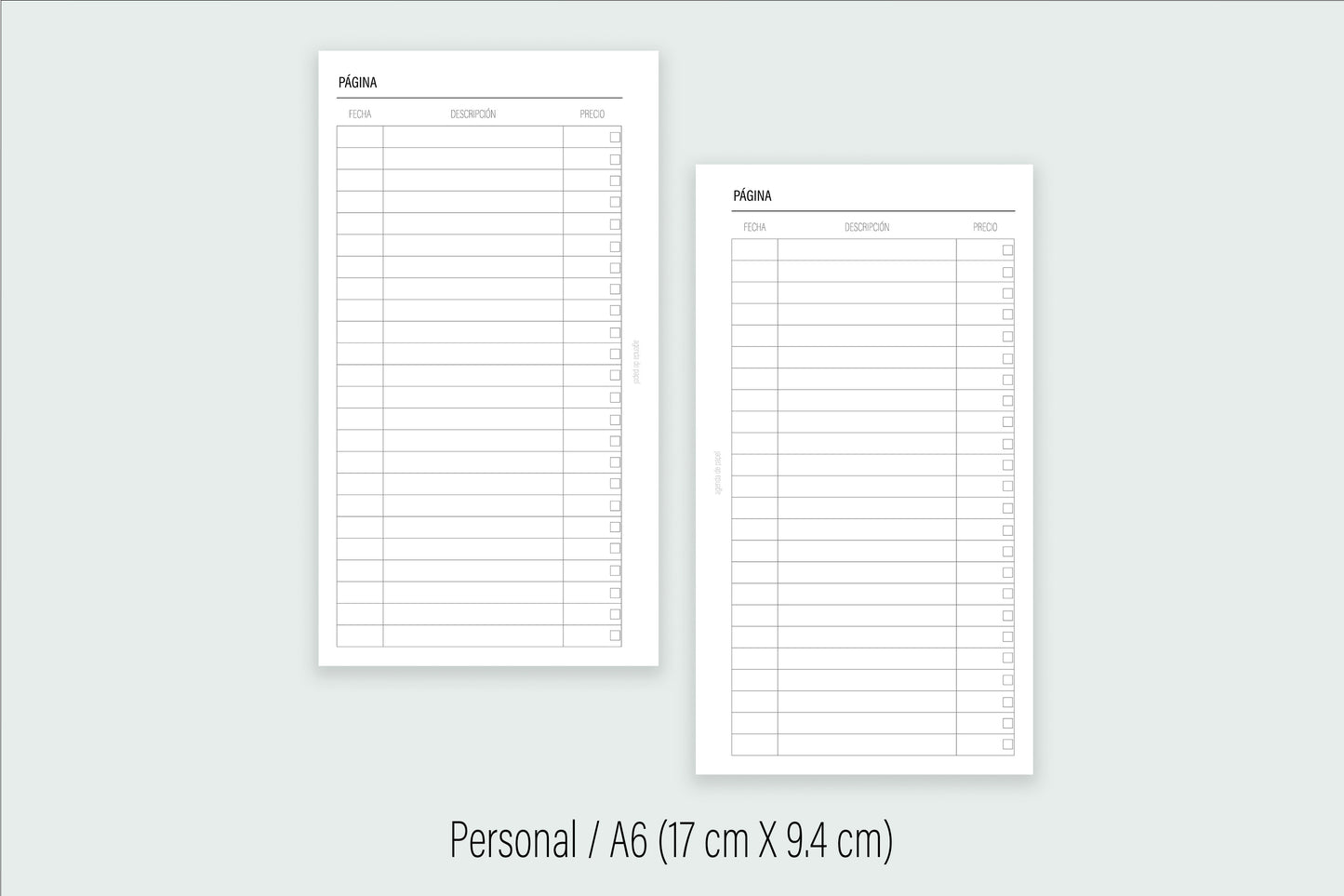 Routine Insert / DIGITAL DOWNLOAD | Paper Agenda