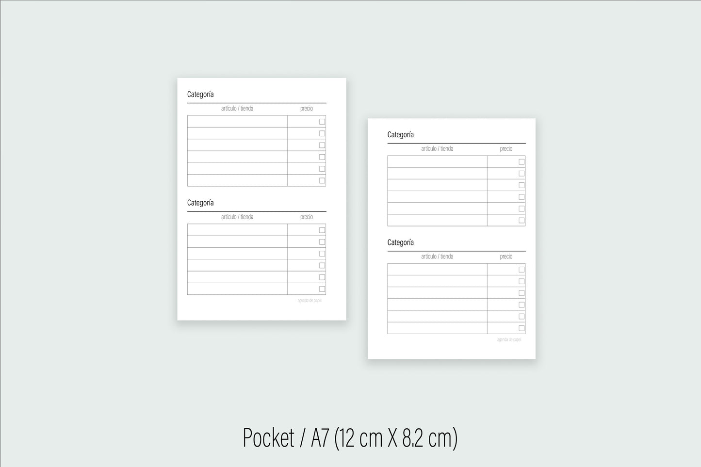 Wish List Insert / DIGITAL DOWNLOAD | Paper Agenda
