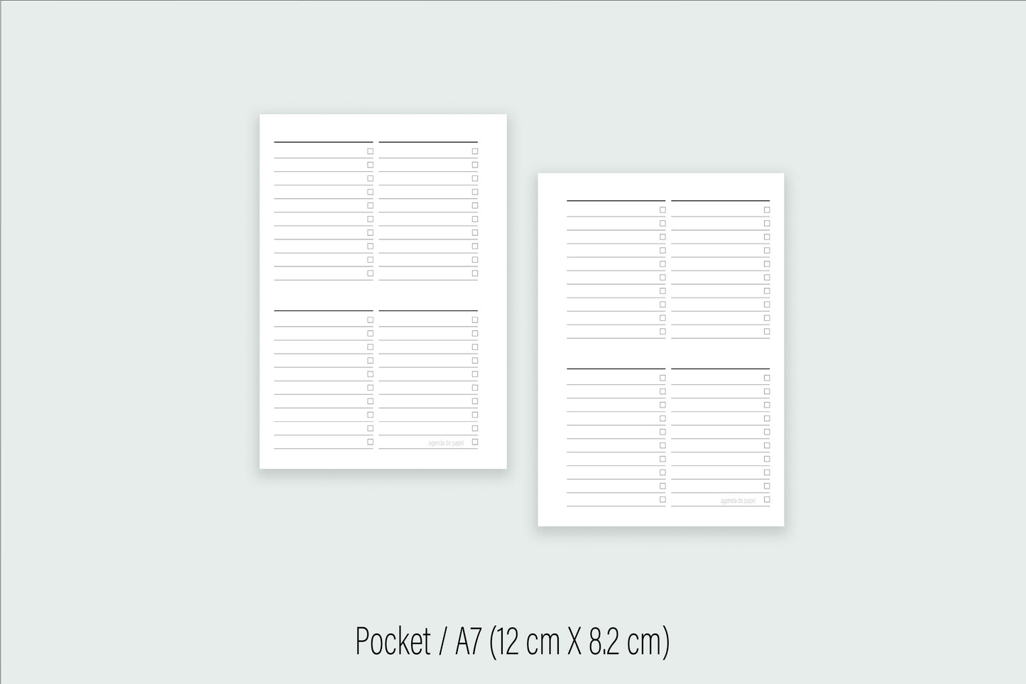 Routines Insert | Paper Agenda