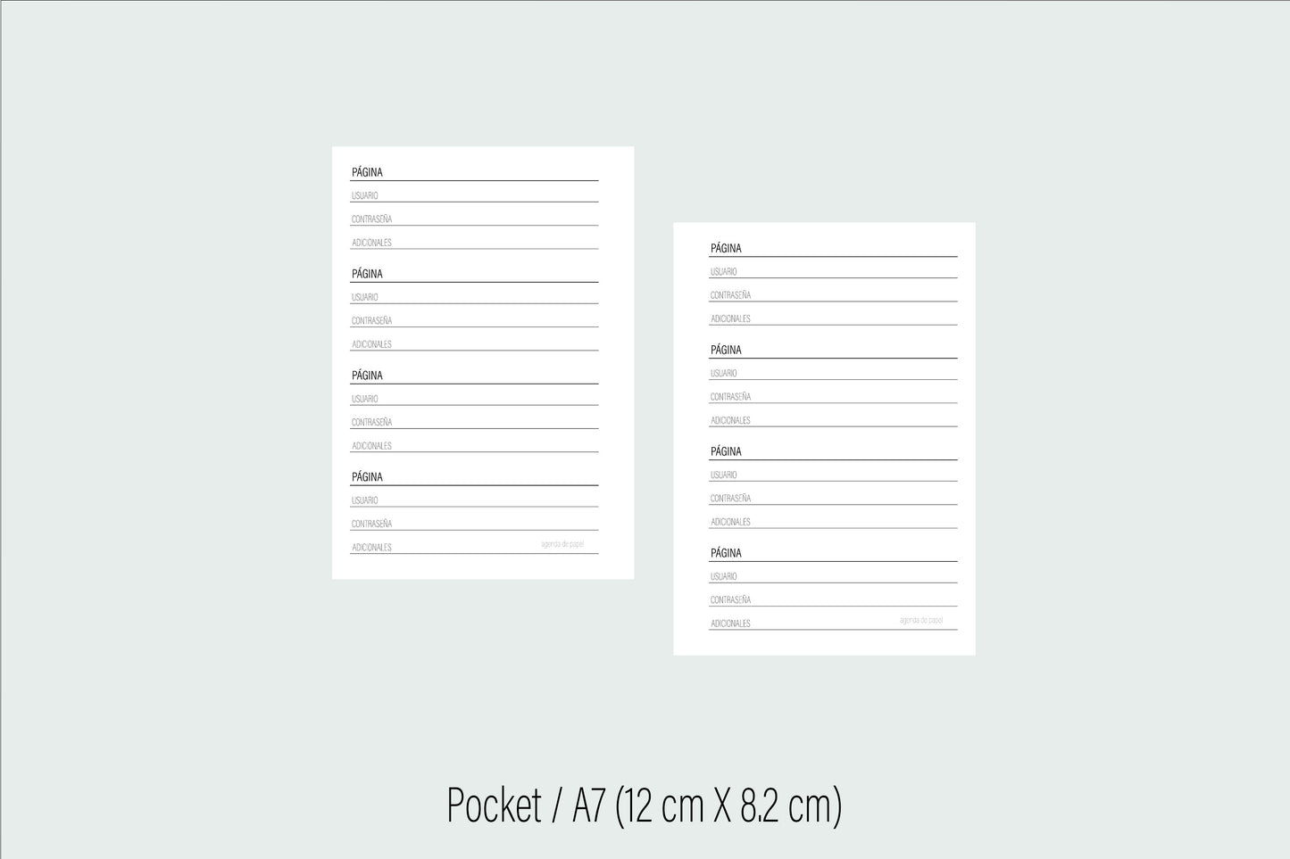 Password Insert | Paper Agenda