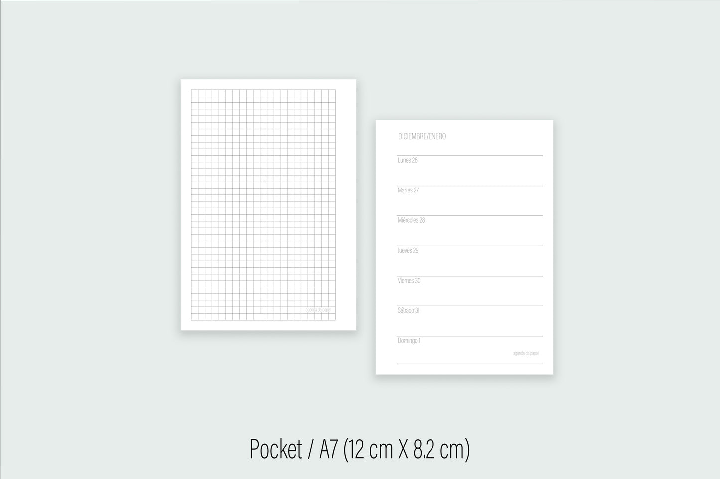 Weekly Insert with Notes 2024 | Paper Agenda
