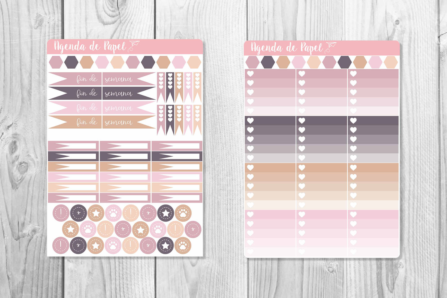 #GIRLBOSS weekly kit / Agenda stickers | Paper Agenda