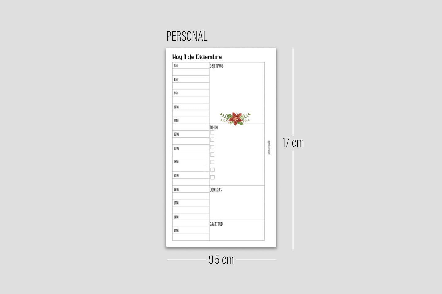 DIGITAL DOWNLOAD Paper Agenda Christmas Planner // Decorated