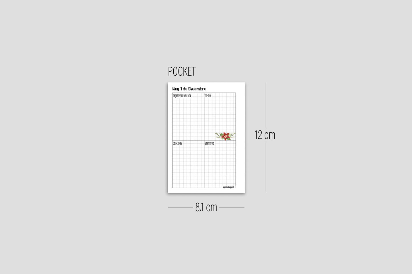 DIGITAL DOWNLOAD Paper Agenda Christmas Planner // Decorated