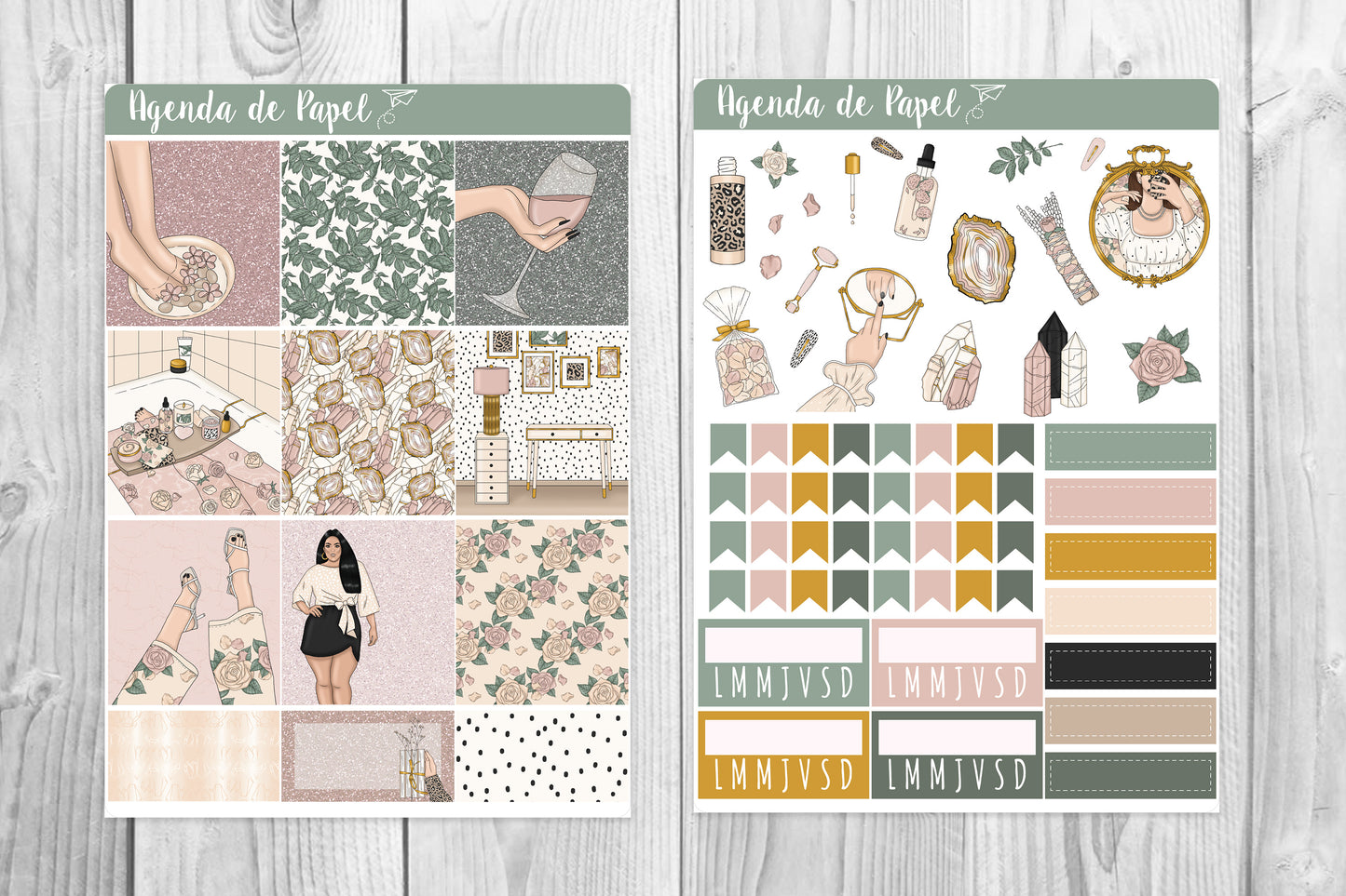 Beautiful Love Weekly Kit / Agenda Stickers