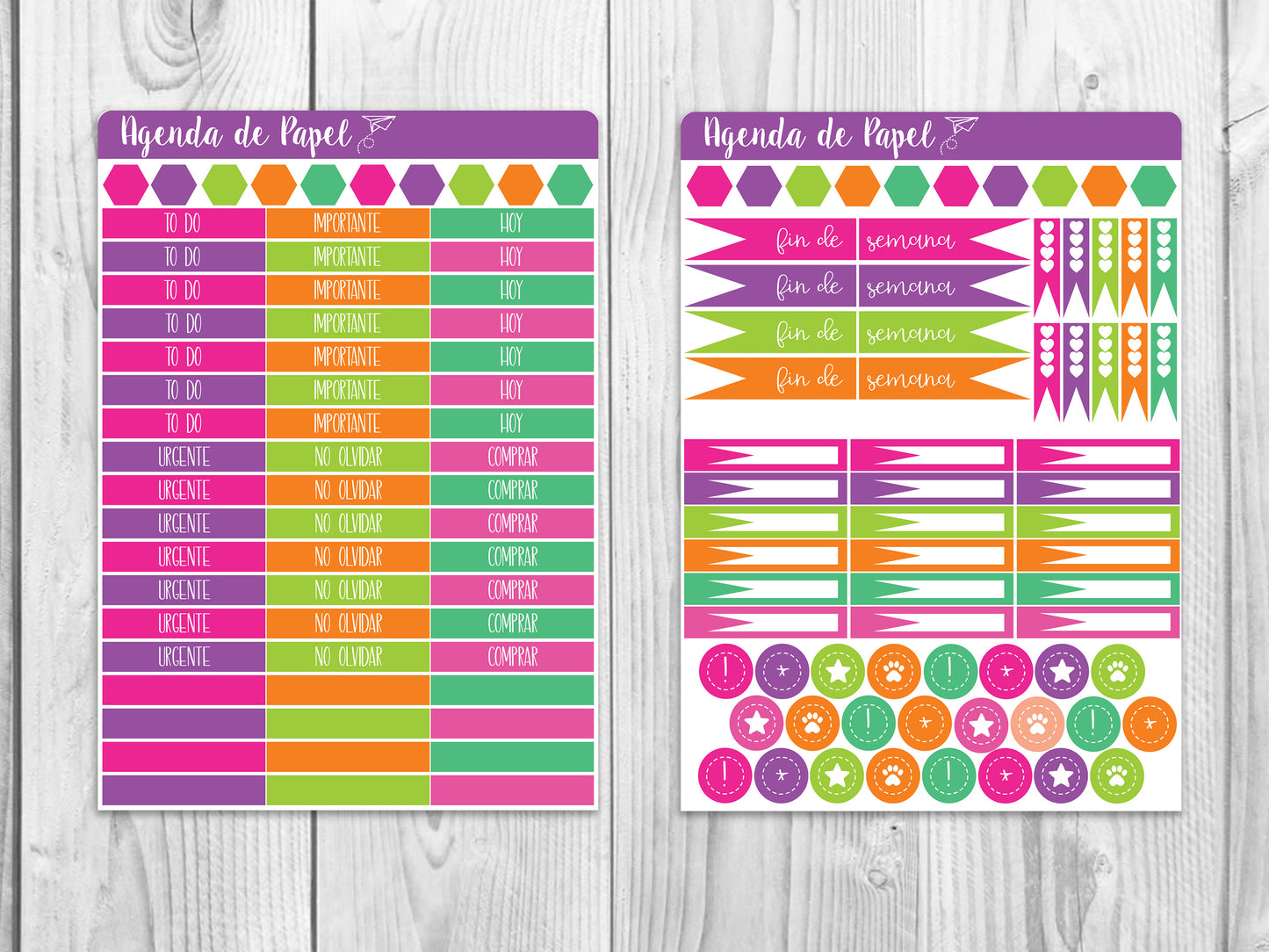 Altar of the Dead Weekly Kit / Agenda Stickers | PAPER AGENDA