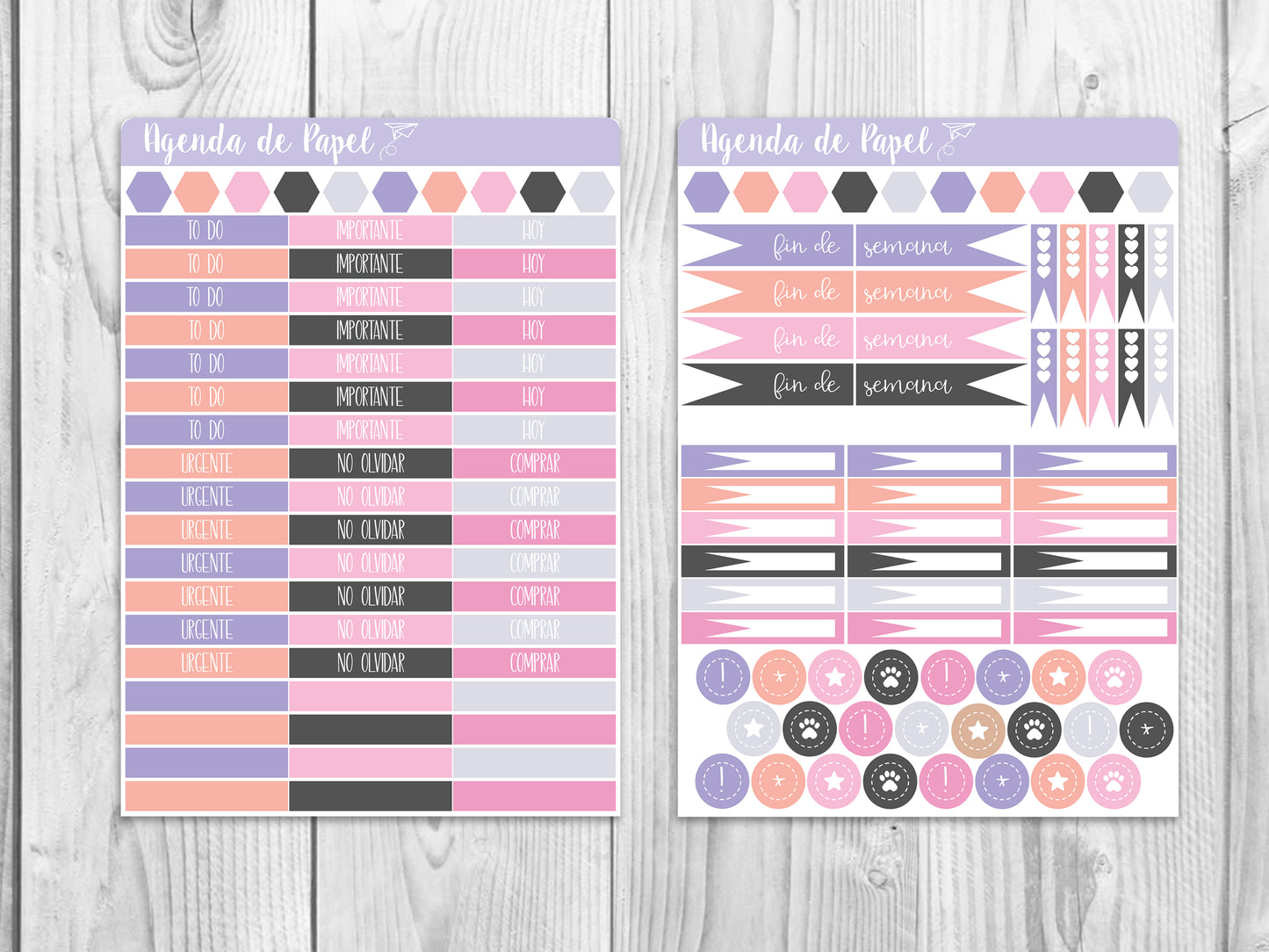 Halloween Party Weekly Kit / Agenda Stickers | Paper Agenda