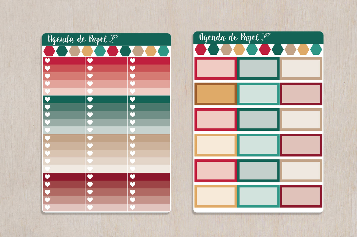 Merry Christmas weekly kit / Agenda stickers | Paper Agenda