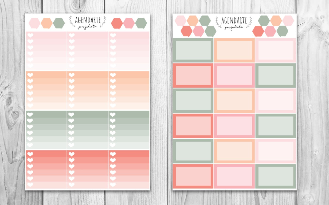 Floral Baskets Weekly Kit / Agenda Stickers | Paper Agenda