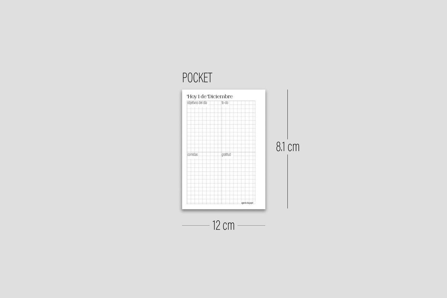 DIGITAL DOWNLOAD Paper Agenda Christmas Planner // Minimalist