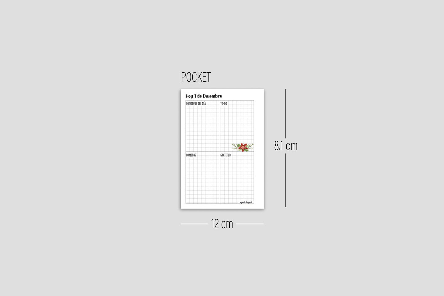 Christmas Paper Agenda Planner // Decorated