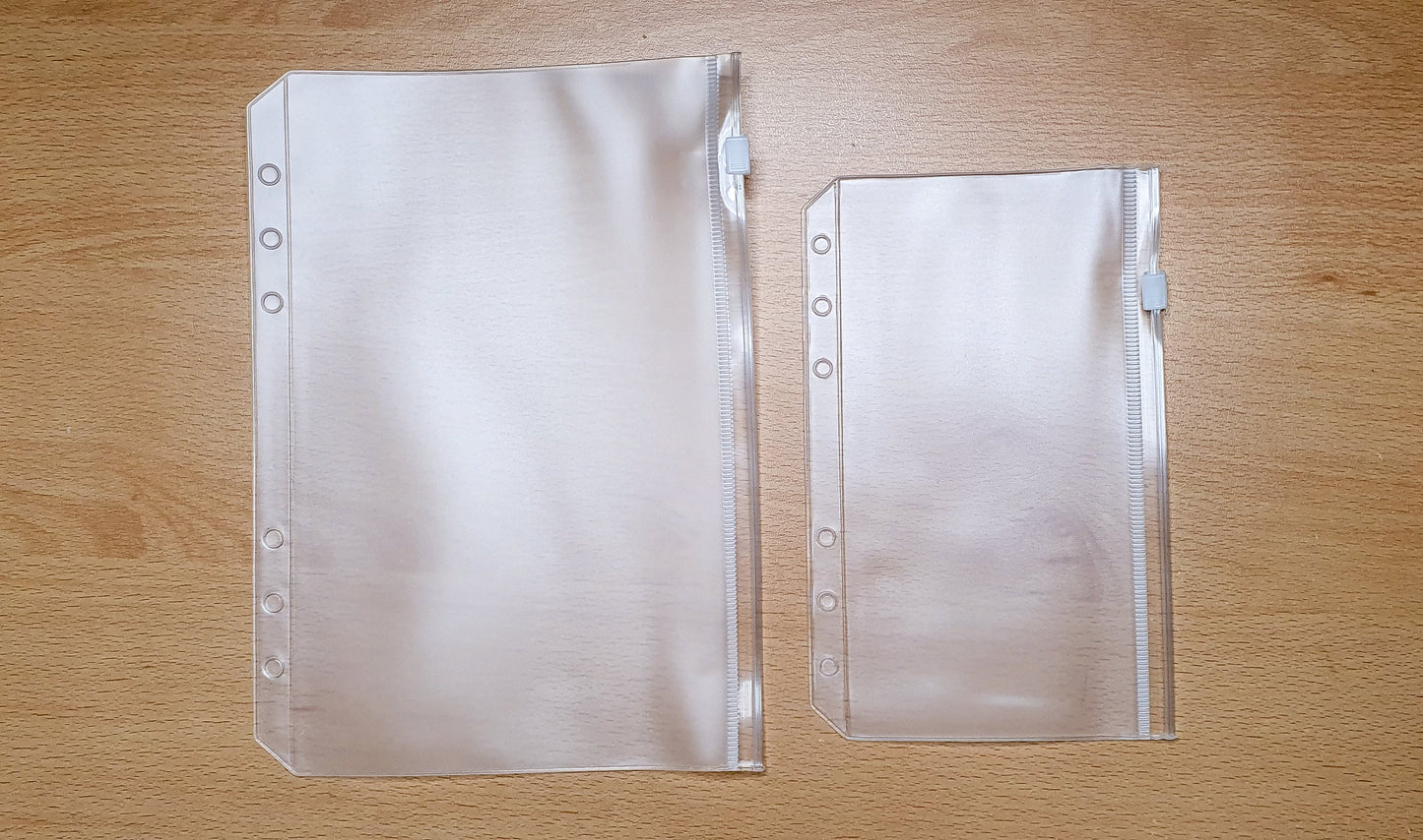 PVC bags with zipper for folders