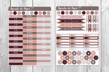 Beautiful Love Weekly Kit / Agenda Stickers