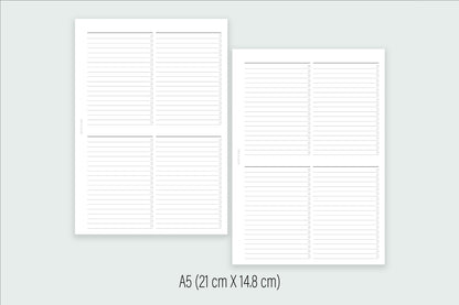 Inserto de Rutinas | Agenda de Papel