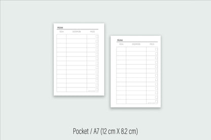 Inserto de Rutinas / DESCARGA DIGITAL | Agenda de Papel