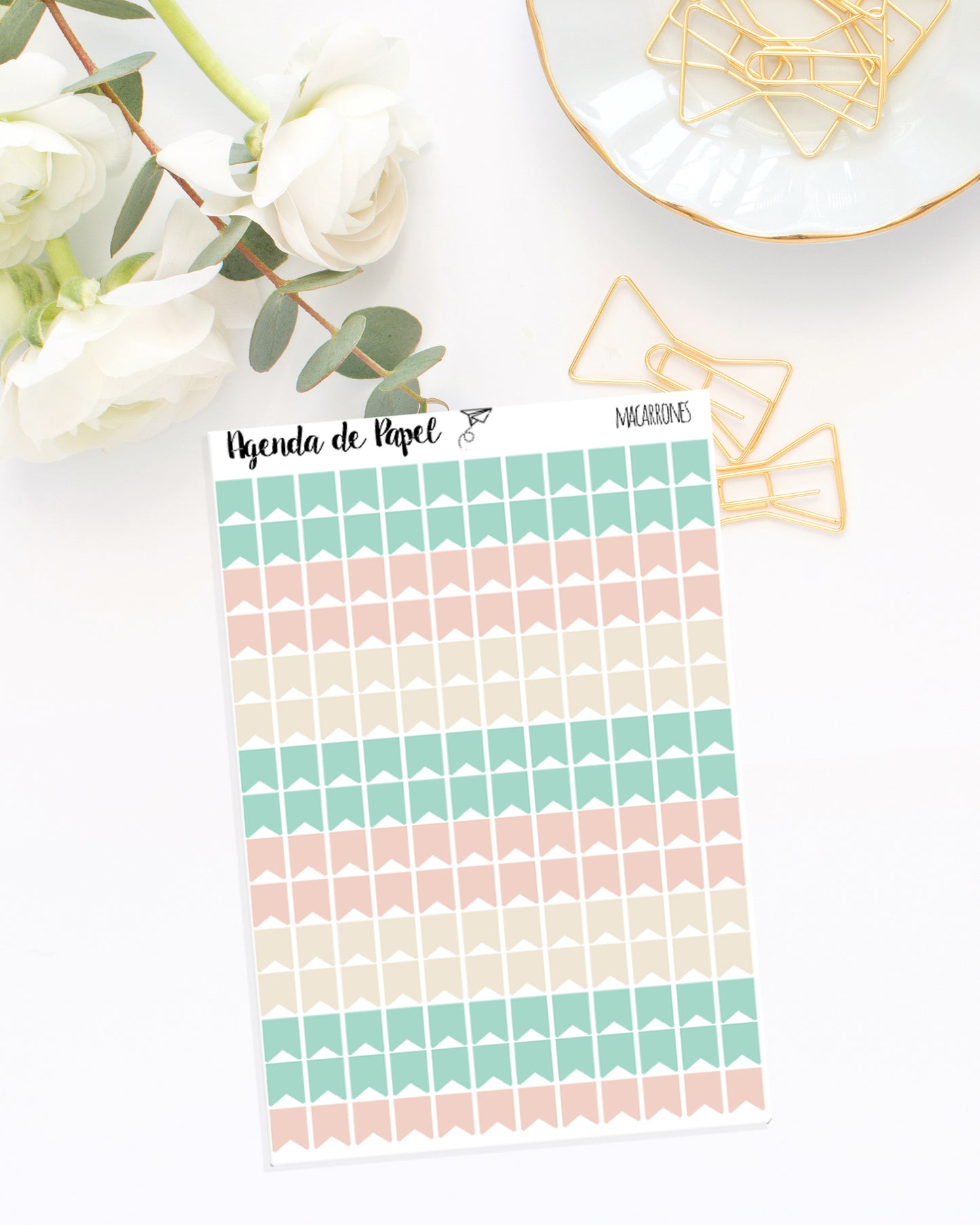 Stickers Banderitas Funcionales | Agenda de Papel