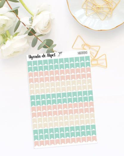 Stickers Banderitas Funcionales | Agenda de Papel