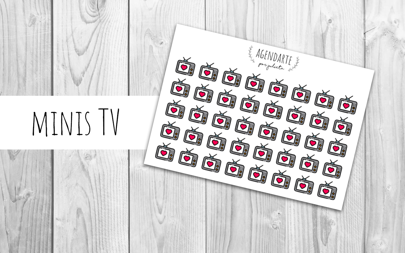 Kawaii Mini TV / Agenda Stickers | Paper Agenda