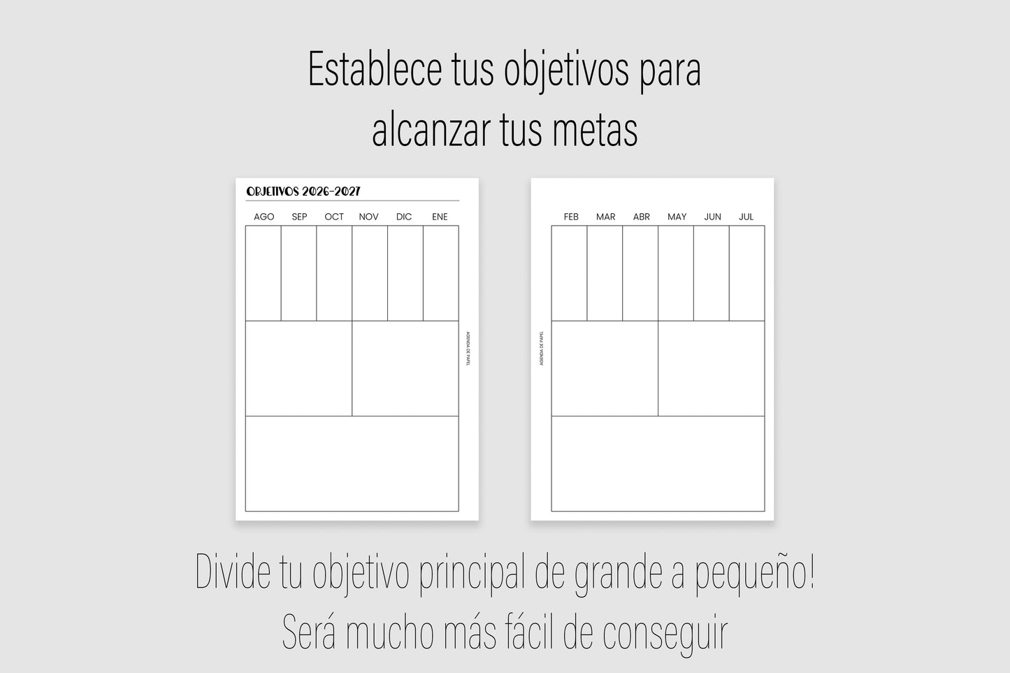 Agenda de Papel Escolar 2026-2027 DESCARGA DIGITAL