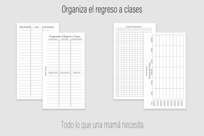 Agenda de Papel Escolar para MAMÁ 2026-2027 DESCARGA DIGITAL