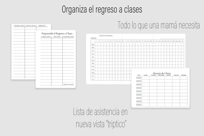 Agenda de Papel Escolar para MAMÁ 2026-2027 DESCARGA DIGITAL