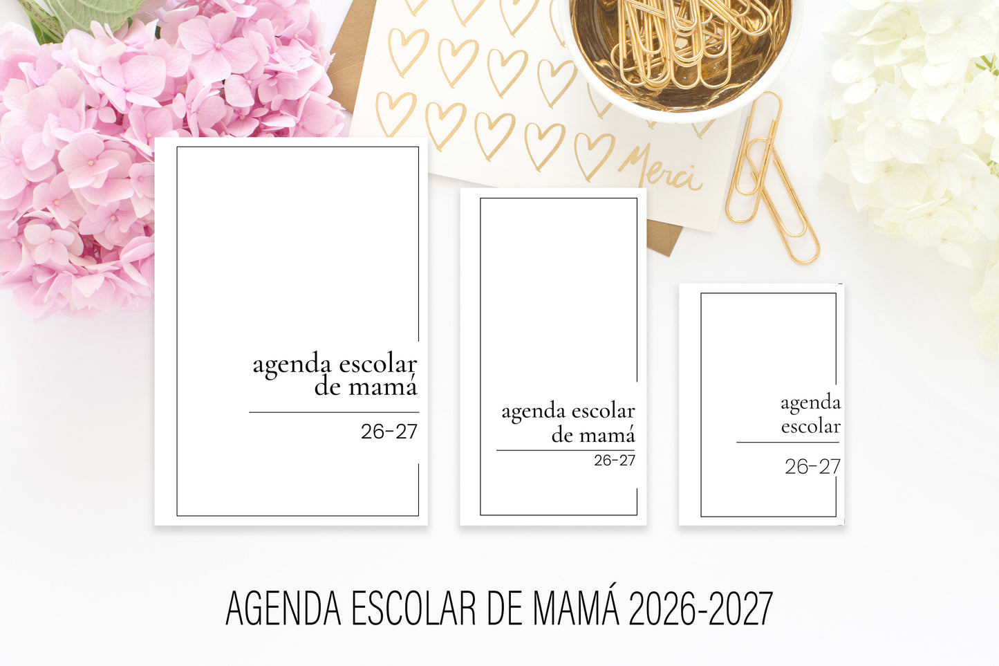 Agenda de Papel Escolar para MAMÁ 2026-2027