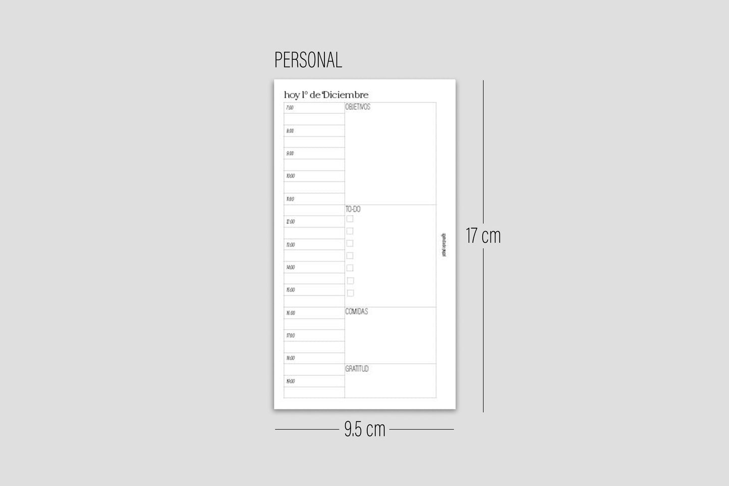 Planner Navideño de Agenda de Papel // Minimalista