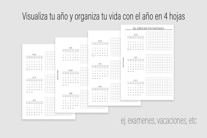 Agenda de Papel Escolar para MAMÁ 2026-2027 DESCARGA DIGITAL