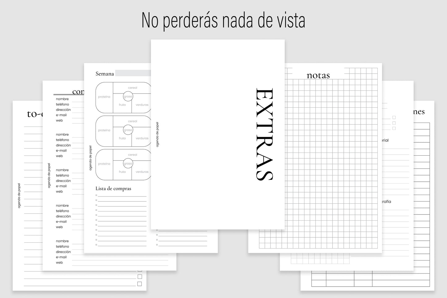 Agenda de Papel Escolar para MAMÁ 2026-2027 DESCARGA DIGITAL