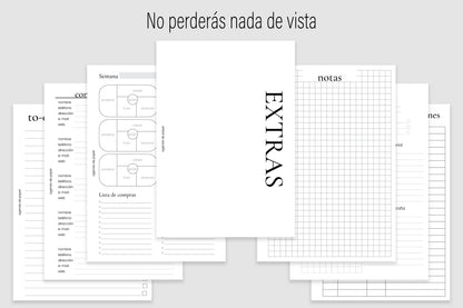 Agenda de Papel Escolar para MAMÁ 2026-2027 DESCARGA DIGITAL