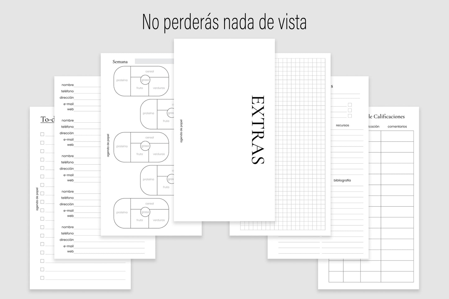 Agenda de Papel Escolar para MAMÁ 2026-2027 DESCARGA DIGITAL