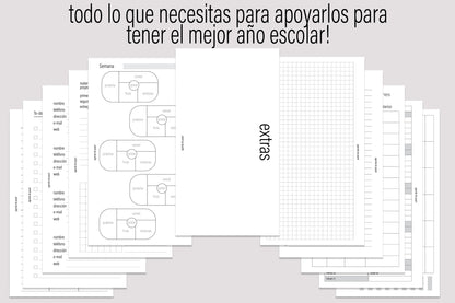 Agenda de Papel Escolar para Mamá 2024-2025 *Personal* DESCARGA DIGITAL