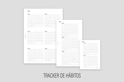 Inserto Tracker de Hábitos | Agenda de Papel