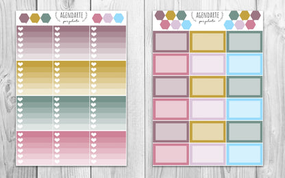 Kit semanal Wellness / Stickers para agenda | Agenda de Papel