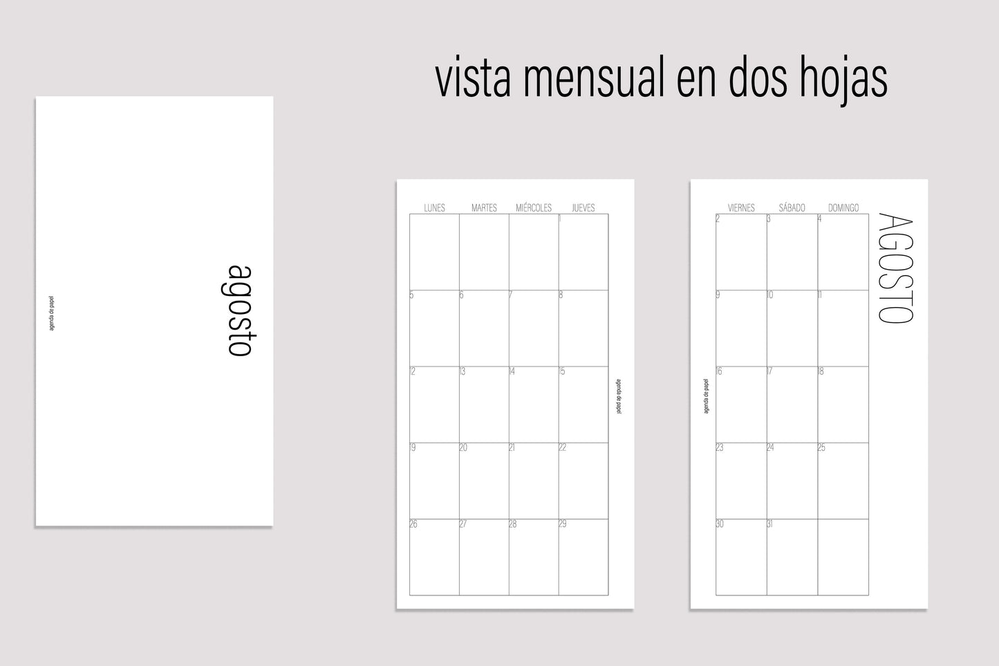 Agenda de Papel Escolar para Mamá 2024-2025 *Personal*