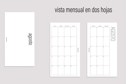 Agenda de Papel Escolar para Mamá 2024-2025 *Personal*