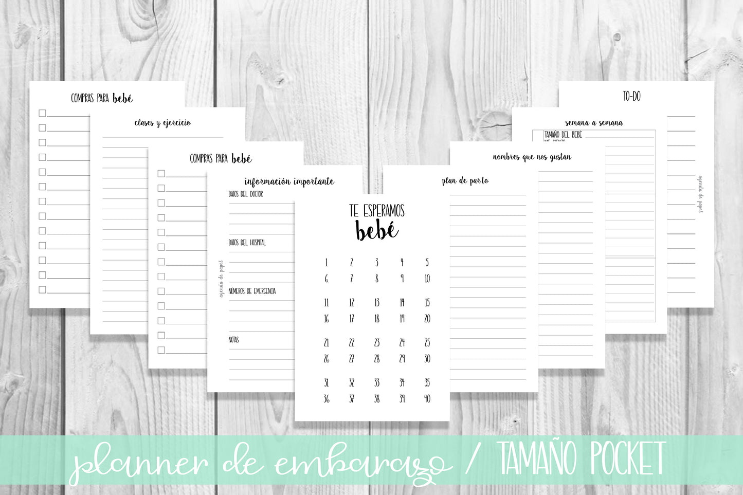 Planner de Embarazo // Agenda de Papel