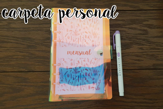 Carpeta Tornasol de PVC Personal