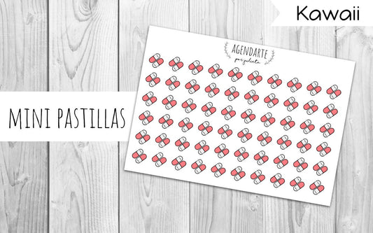 Mini Pastillas / Stickers para agenda | Agenda de Papel