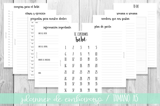 Planner de Embarazo // Agenda de Papel