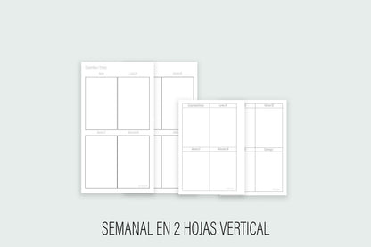 Inserto Semanal Vertical 2025 | Agenda de Papel