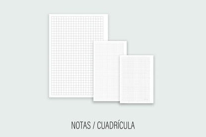 Inserto de Notas Cuadrícula | Agenda de Papel