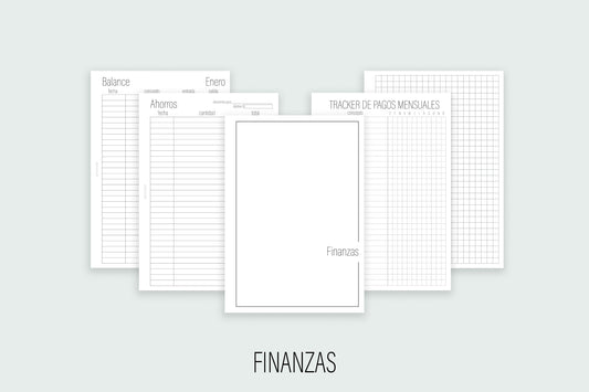 Inserto de Finanzas | Agenda de Papel