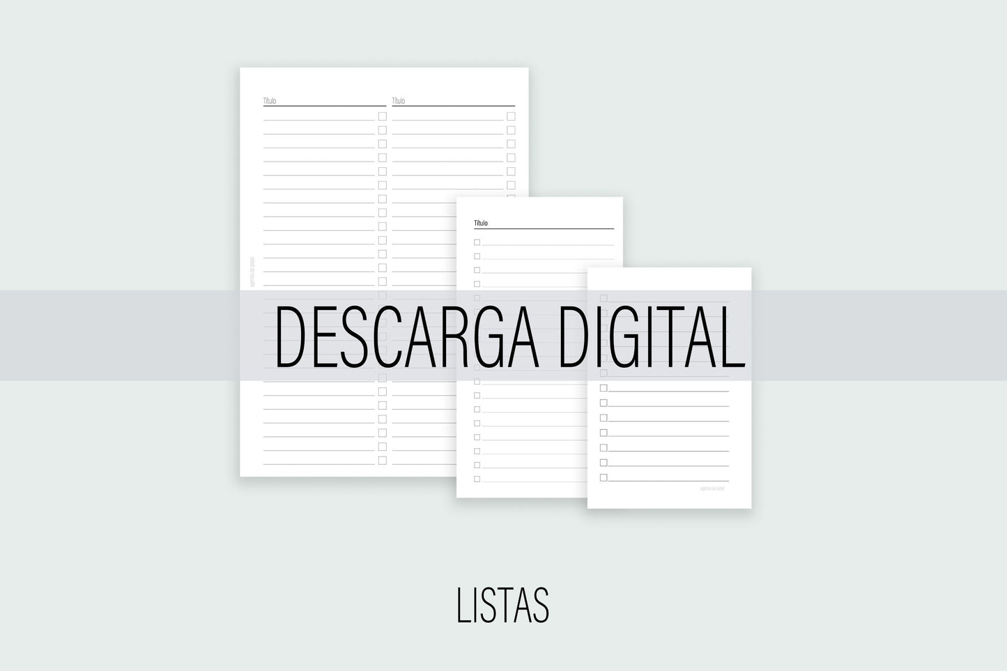 Inserto de Listas / DESACRGA DIGITAL | Agenda de Papel